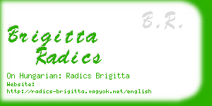 brigitta radics business card
